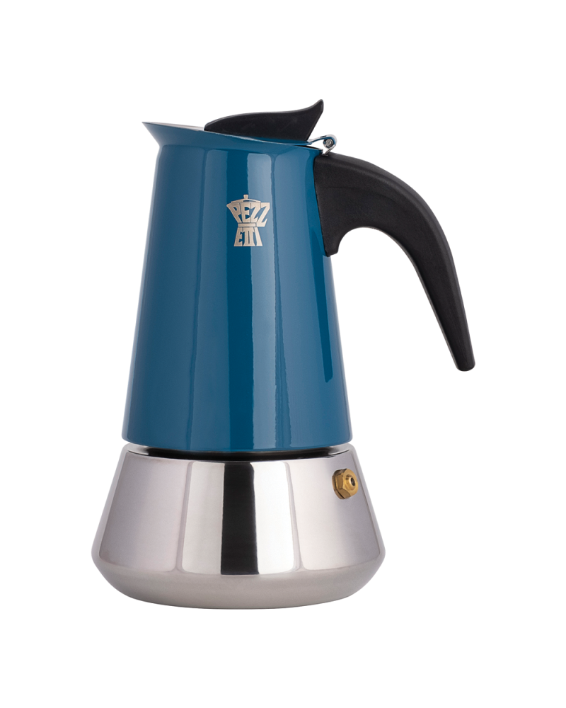 Pezzetti Moka Steelexpress 6 Cups Blue