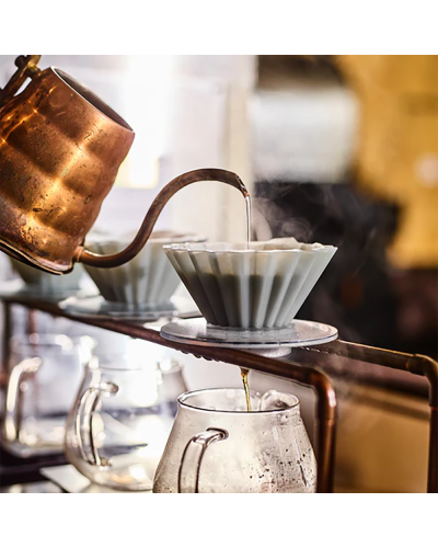 Origami Air Dripper Plástico M Gris Mate con Hervidor