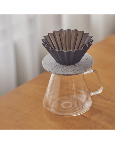 Origami Dripper Soporte Blanco Splash con dripper y jarra