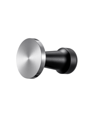 Studio Barista Tamper Base Plana Clásica 58mm Negro Lado