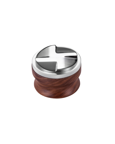 Studio Barista Ajustable Distribuidor 53mm Madera Castaño base