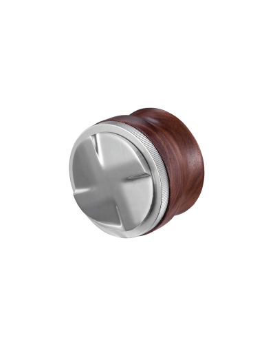 Studio Barista Ajustable Distribuidor 53mm Madera Castaño de lado