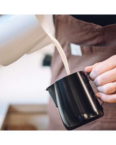 Rhinoware Stealth Milk Pitcher 360ml Black lifestyle