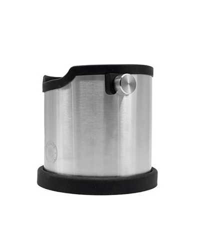 Studio Barista Deluxe Knockbox Stainless Steel side view