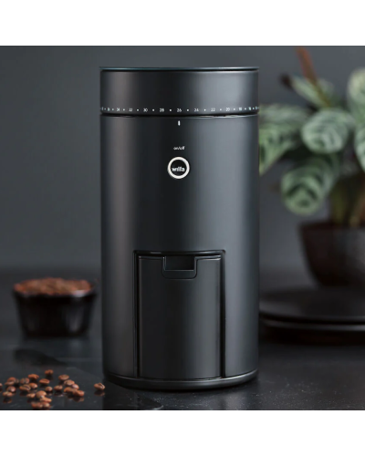 Wilfa Uniform Automatic Coffee Grinder Black on table top