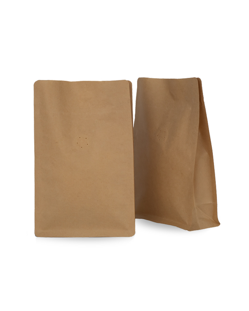 Bolsas de Café Base Plana 250g Papel Kraft Sin Aluminio (250 uds)