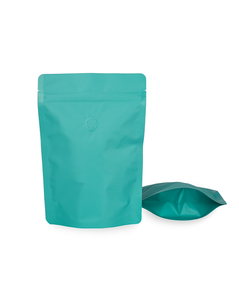 Coffee Bags Doypack 250g Turquoise (250pcs)