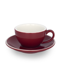 Epic Taza y Plato Latte 180ml Rojo