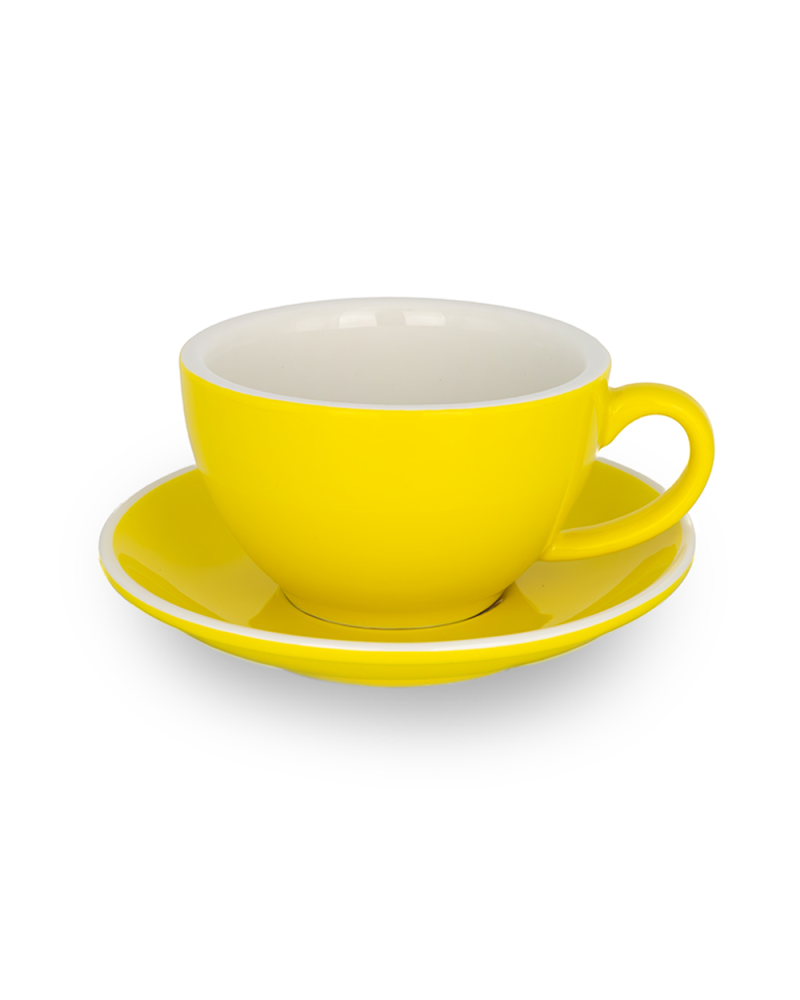 Epic Taza y Plato Latte 180ml Amarillo