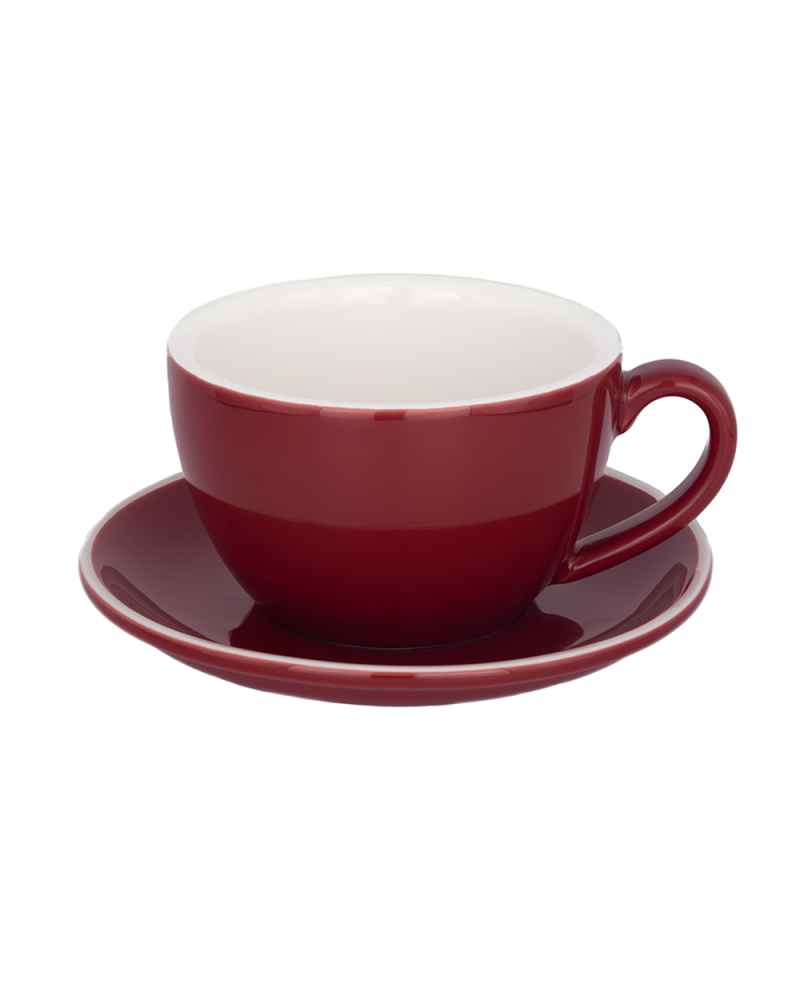 Epic Cup & Saucer Cappuccino 230ml Red