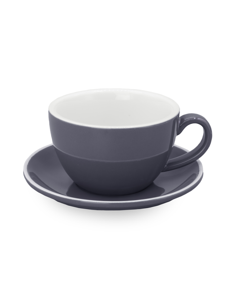 Epic Taza y Plato Cappuccino 230ml Gris