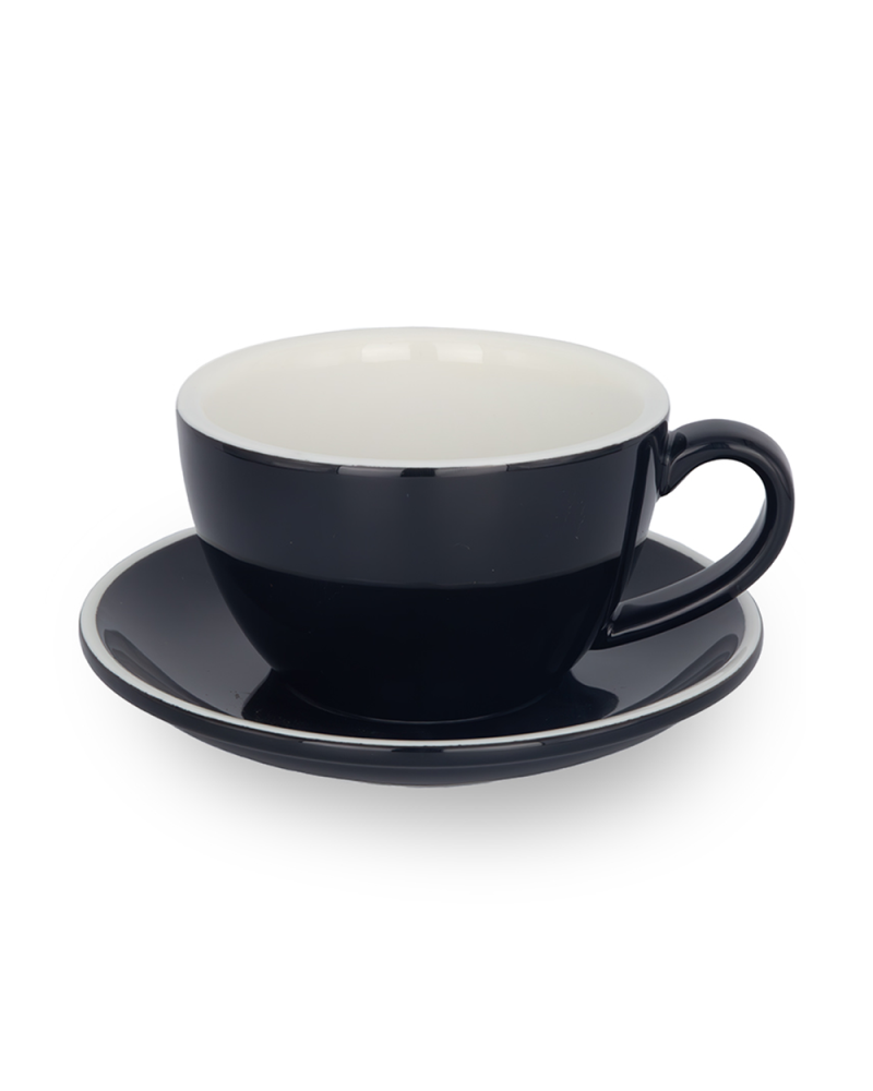 Epic Taza y Plato Cappuccino 230ml Negro