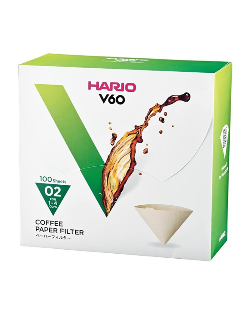 Hario V60 Coffee Paper Filter 02 White (100 Pcs) Box