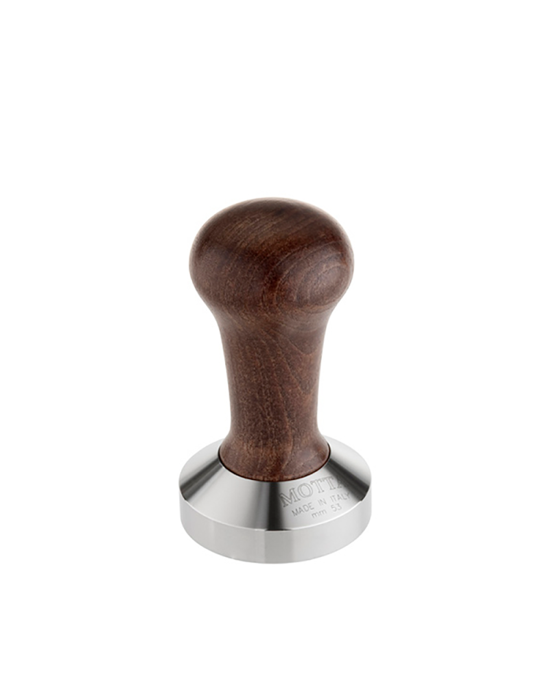 Motta Tamper Base Plana 53mm - Marrón