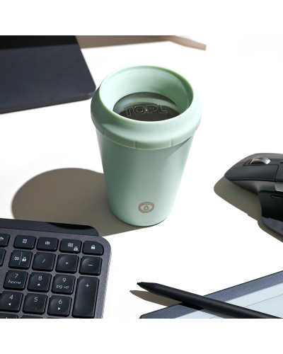 Topl Stroll Reusable Cup 12oz Mint lifestyle