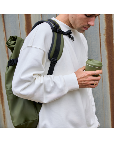 Topl Stroll Reusable Cup 12oz Olive person