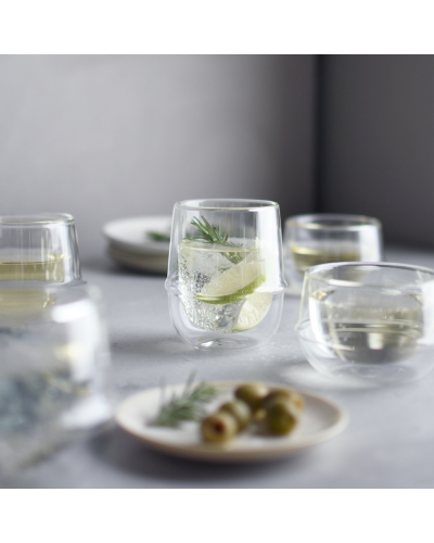 Kinto Kronos Double Wall Coffee Cup lifestyle