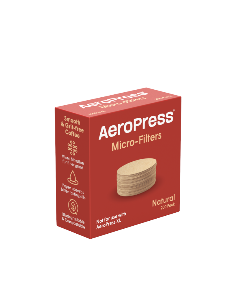 AeroPress Filtros de Papel Naturales (200uds)-Caja