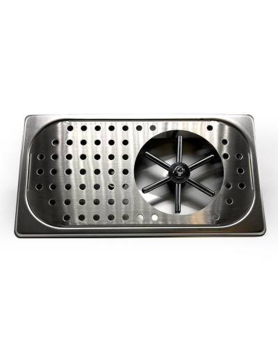 Studio Barista Limpiador de Jarras de Acero Inoxidable con Cabezal Giratorio (Nivel) desde arriba