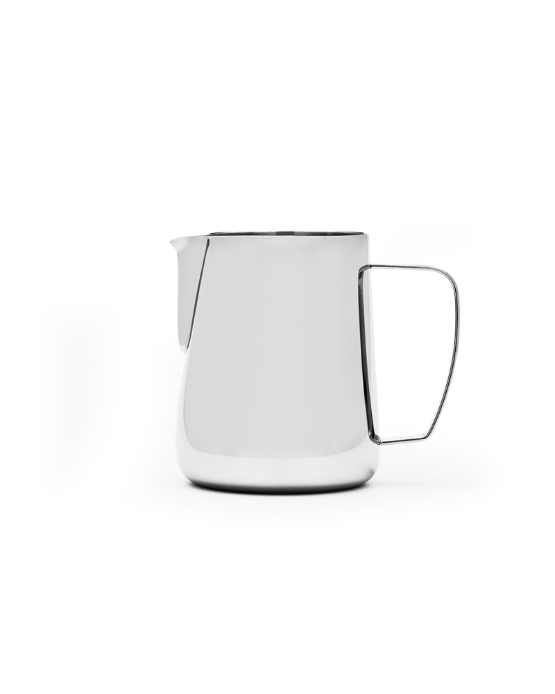 Barista Hustle Milk Pitcher 2.0 Polished Steel 600ml side view