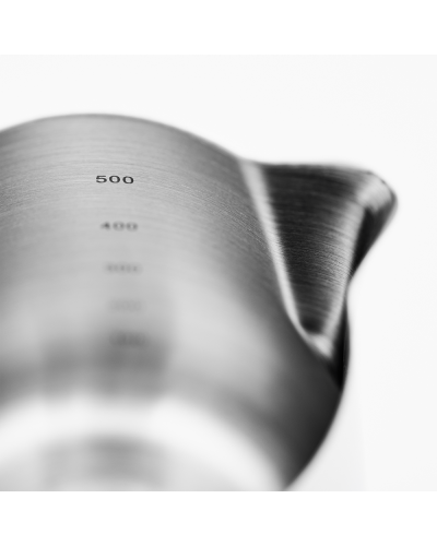 Barista Hustle Milk Pitcher 2.0 Polished Steel 600ml detail