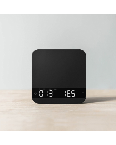 Acaia Lunar Espresso Scale - Black lifestyle