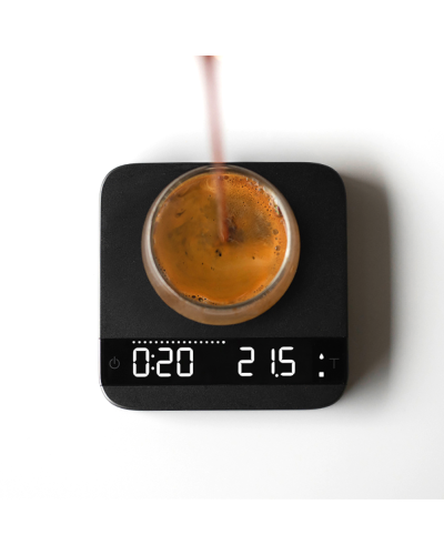 Acaia Balanza Lunar Para Espresso - Negro con café