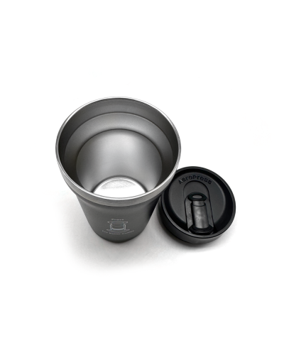 AeroPress Travel Coffee Tumbler Black inside cup