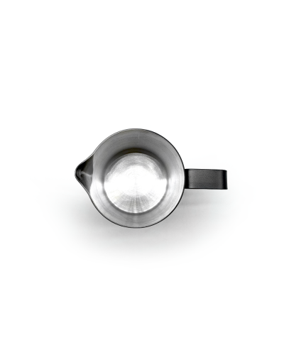 Studio Barista Slow Pour Milk Pitcher 420ml Black upper view