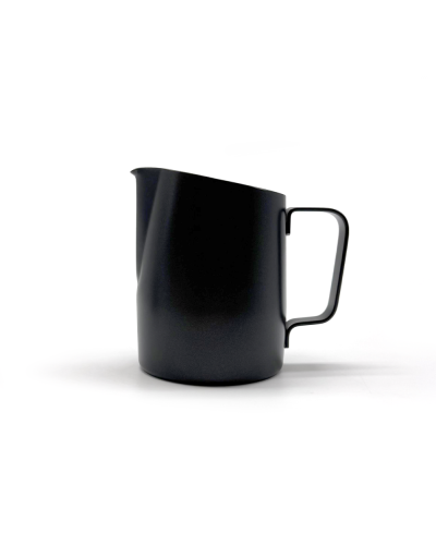 Studio Barista Slow Pour Milk Pitcher 600ml Black front view