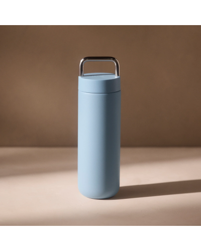 Fellow Carter Carry Water Bottle 20 Oz Hazy Blue lifestyle