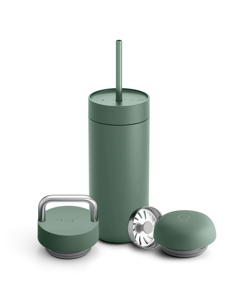 Fellow Carter 3 In 1 Lid System 16oz Smoke Green (Move, Carry, Cold)