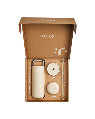 Fellow Carter 3 In 1 Sip System 16oz Sand Dune (Move, Carry, Cold)