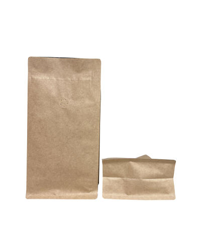 Bolsas de café Box Bottom 500g Kraft Con Aluminio (250 uds)