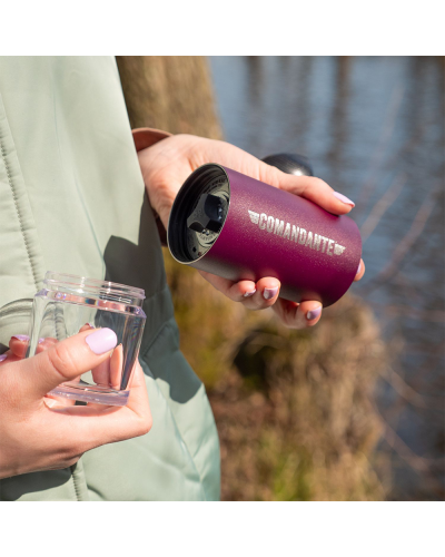 Comandante Molinillo C40 MK4 Nitro Blade Morado con Bote molinillo