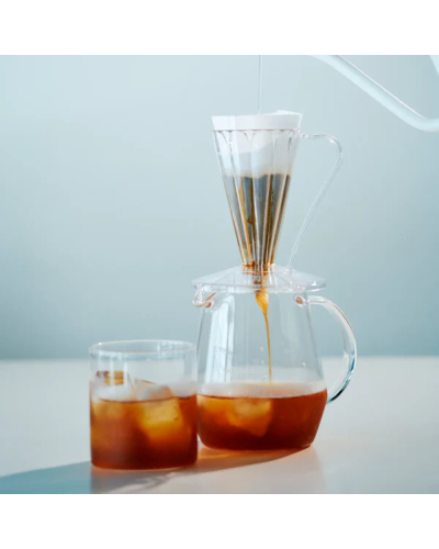 Cafec Flower Dripper Deep 27 Clear Cold brew