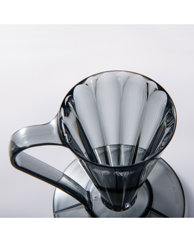 Cafec Flower Dripper Deep 27 Black Close up