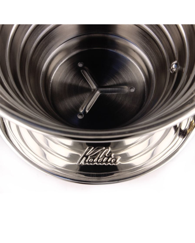 Kalita Dripper Wave 185 Metálico interior