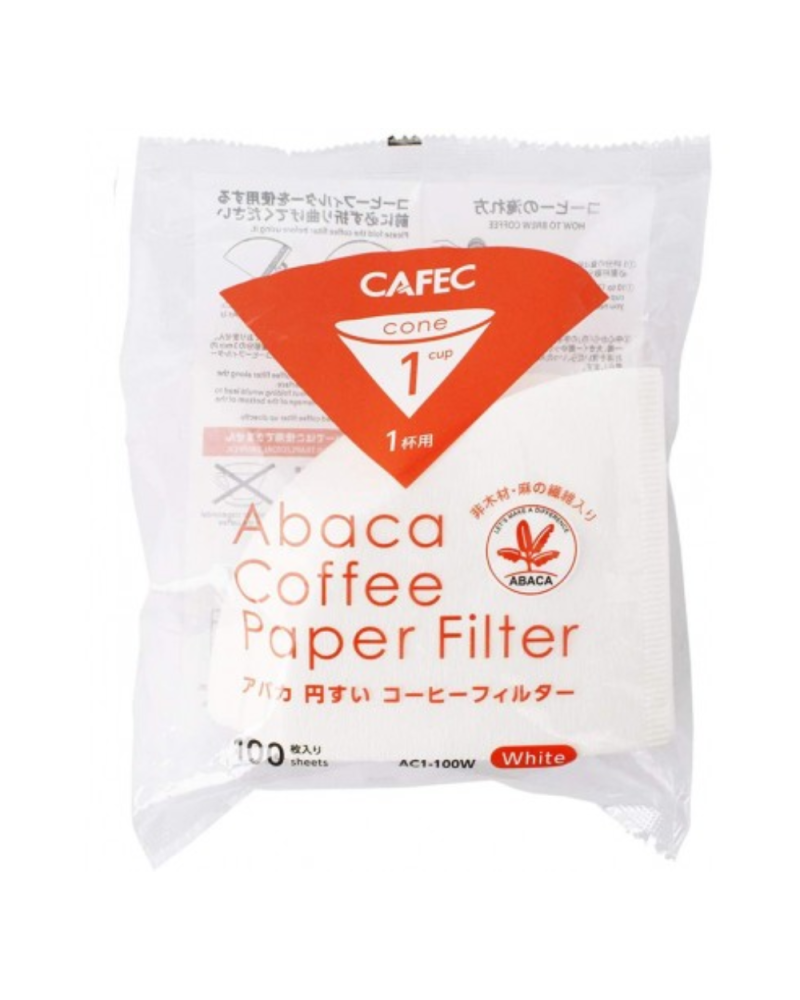 Cafec Filtros de Papel Abaca 01 (100uds)