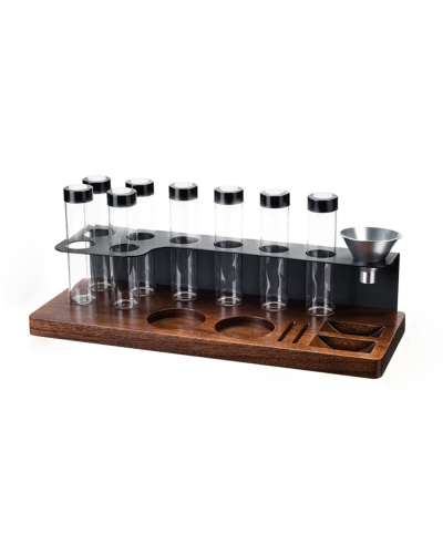 Studio Barista Wooden Coffee Storage Station With 8 Tubes