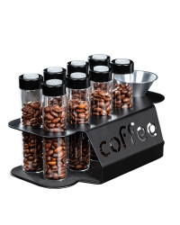 Studio Barista Coffee Storage Station With 8 Funnel Tubes