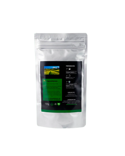 Matchaflix Japanese Ceremonial Matcha Tea back of the bag.