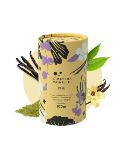 Matchaflix Premium Vanilla Matcha 100g with vanilla bean
