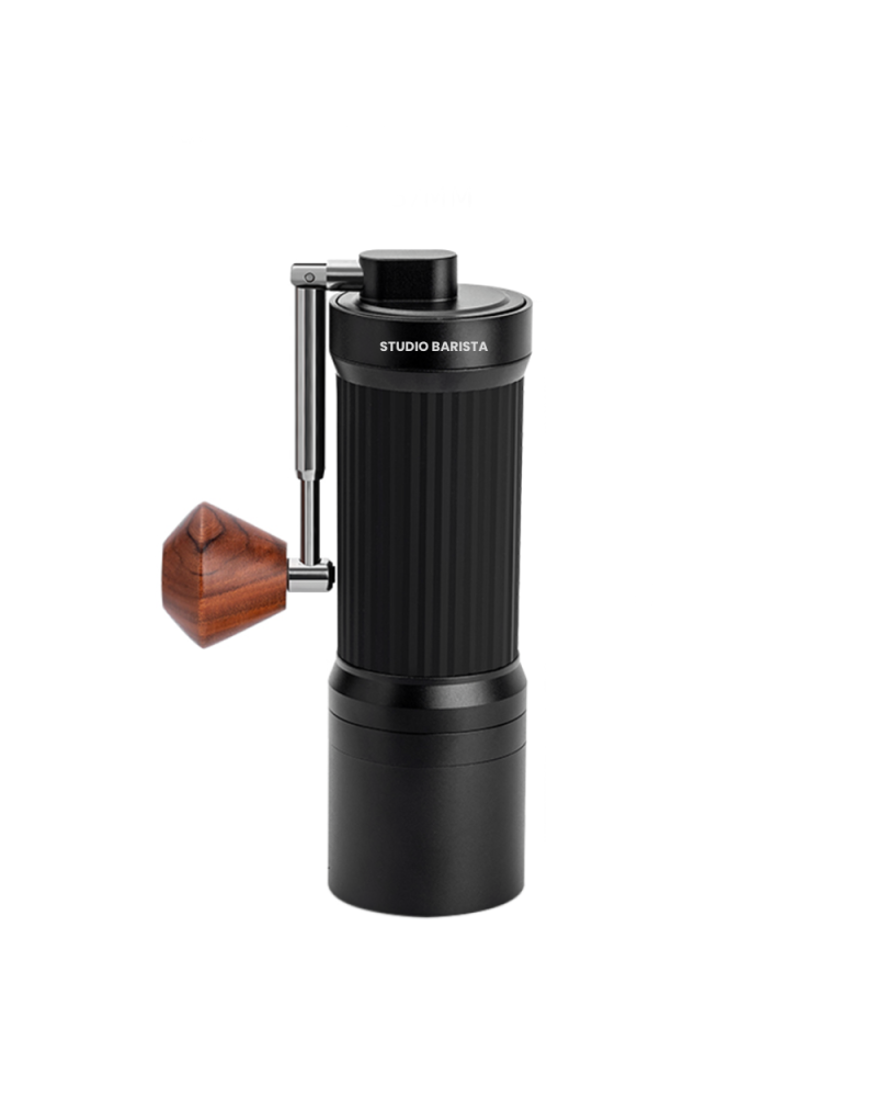Studio Barista Molinillo Manual con Mango Desplegable Negro
