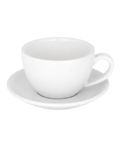 Epic Cups Taza y Plato Doble Cappuccino 280ml Blanco