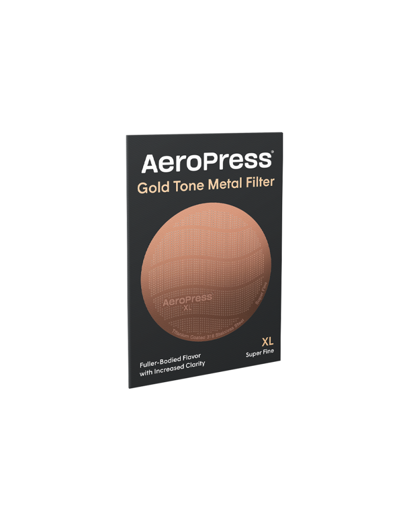 AeroPress Filtro Metálico XL Dorado