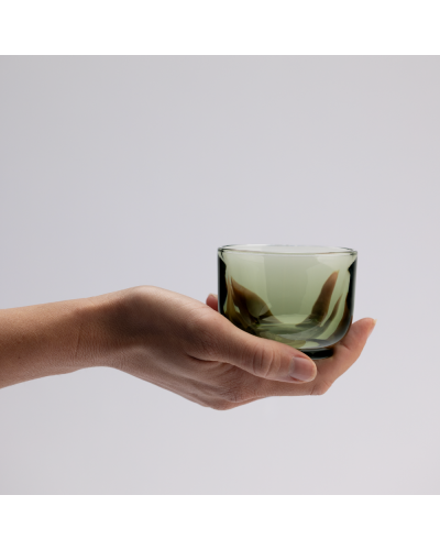 Fellow Pirch Cortado glass in hand